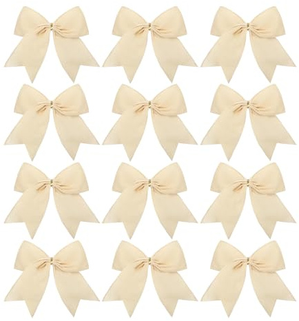 Julgransrosetter Tillverkade Av Sammet 15 Centimeter Dekorationer I | 12 Stycken Jul Sammetsslojor För DIY och Bröllop och Tillverkning av Kransar och Fest och Godispåse och