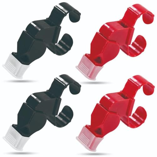 EOWVISN 4-Piece Finger-Held Whistle, High-Volume And Crisp Sound, Field Camping Rescue Whistle, Used By Basketball And Football Referees.
