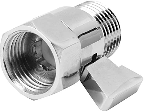 Naroote Válvula de Cierre de Ducha Válvula de Control de Flujo de Agua Duradera para Accesorios de Ducha de Baño Doméstico G1/2 para Todos los Cabezales y Tuberías de de Tamaño Estándar