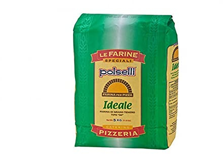 Farina Polselli IDEALE Tipo 00 per Pizza, di Grano Tenero, Per Impasti Professionali - Ideale per Pizza al taglio (1x5Kg)