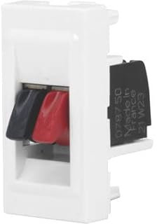 LIVOLO Innenleben Lautsprecherdose Stereo Lautsprecher Anschlussdose Leg-Audio(1/2) Weiß