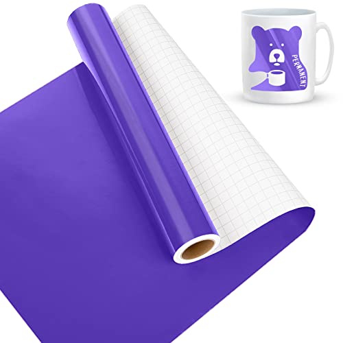 Lya Vinyl Vinilo adesivo 30,5 cm x 457,5 cm pellicola adesiva viola, vinile viola per La maggior parte delle macchine da taglio per Regali Fai Da Te, Tazza, Finestra, Ceramica, Plastica