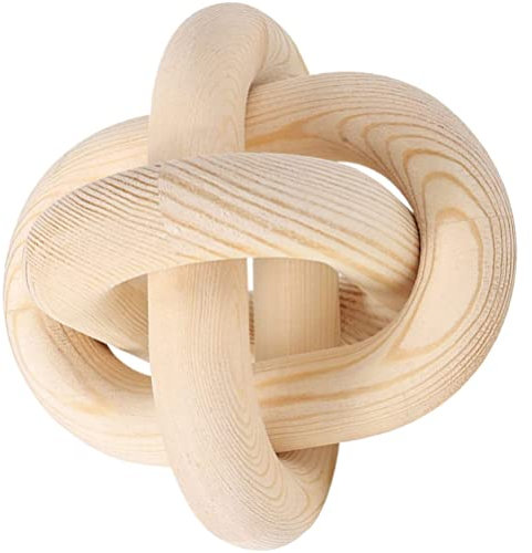 FOMIYES Wooden Chain Link Decoration for Home Living Wall Hanging Decor Rustic Wood Chain Hanging Craft Diy