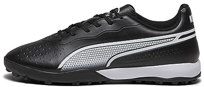 Puma Unisex Adults King Match Tt Soccer Shoes, Puma Black-Puma White, 7.5 UK