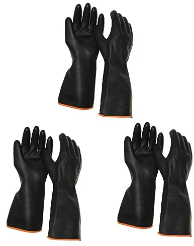 NIYANGLE De Travail En Latex Naturel Protection Avant-Bras De Sécurité Résistants Pour Bricolage Rénovation Nettoyage Mécanique Agriculture 21.7 Pouces