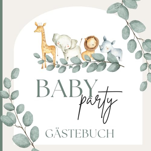 Babyparty Gästebuch: Eintragungen für 50 Gäste | Baby-Vorhersagen | Platz für Mitteilungen, Ratschläge, Wünsche | Boho | Chic