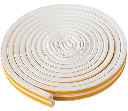 PackYard Window Blocker Noise Dust Insulation Draft Guard 33Feet/10m D-Section Draft Stopper, for Exterior & Interior Doors Weather Stripping Door Seal,Blocker Noise Cold Air Insulation