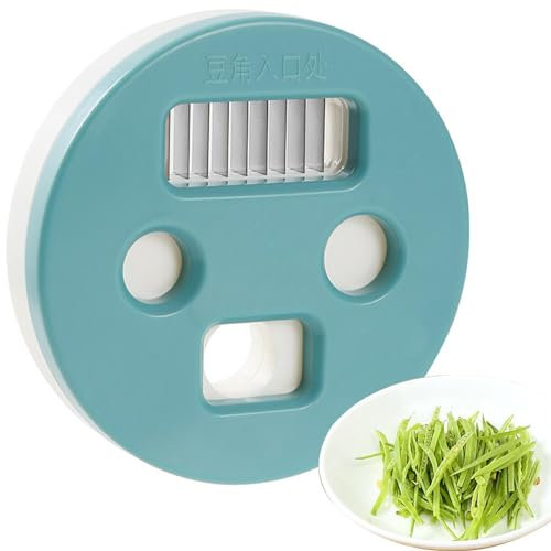 Affettatrice per fagioli generica - Taglierina per fagioli affilata con lame in acciaio inossidabile Smerigliatrice per fagioli lunghi multifunzionale Utensile da cucina per fagiolini, fagiolini verdi