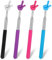 Lnngub 4 punteros extensibles de acero inoxidable para niños, con forma de dedo colorido, puntero telescópico para profesores, para enseñanza, presentaciones, conferencias, lecturas