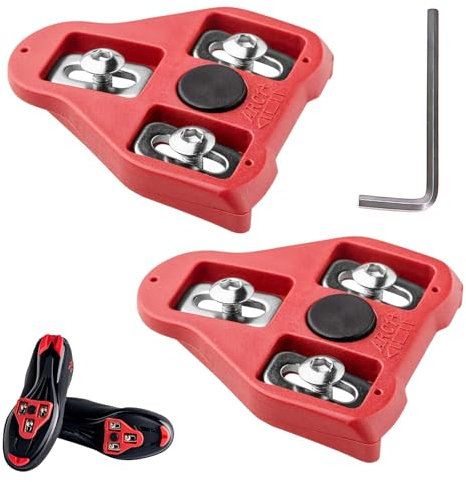 Für Peloton-Schuhe kompatible Fahrrad-Stollen, Look Delta 9° Float System Cleats für Fahrradschuhe, Indoor/Outdoor Radfahren Pedal Set