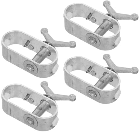 OFFSCH Tendeurs de Câble en Acier Robustes 4 Pièces – Outils de Tension de Fil et Corde pour Couverture de Piscine, Clôture de Jardin et Travaux Extérieurs, Serrage-câble
