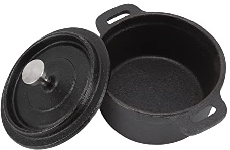 Blaihild Horno Holandés, Olla de Hierro Fundido Espesado con Tapa, Mejor Retención y Distribución del Calor, Ergonómico, para Horno Eléctrico de Gas, Barbacoa, Cocción Lenta, Asados, Sopas (Diámetro