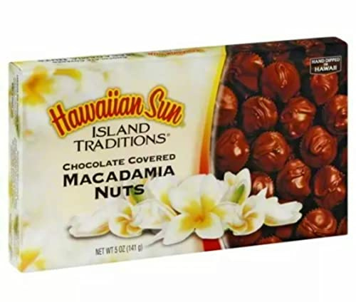 Hawaiian Sun Island Traditions Chocolate Covered Macadamia Nuts 6box Pack (5ounce) - 30ounce