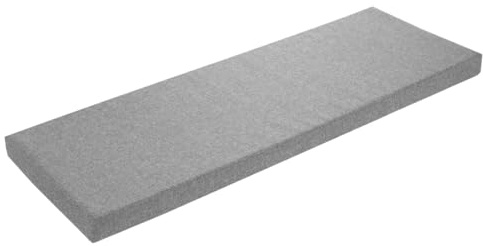 sleepling Cuscino per panchina 120x40 cm grigio chiaro, cuscino per seduta per interni ed esterni, imbottitura per panca, rivestimento lavabile, base antiscivolo, prodotto nell'UE