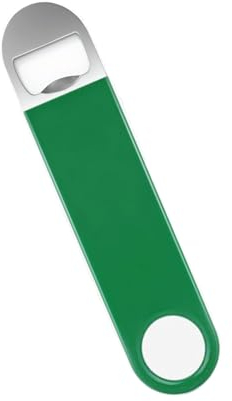 SIYOTO Apribottiglie di birra in acciaio inox, durevole e pratico, un pratico strumento per bere facilmente e piacevole (verde, 12 x 3 cm)