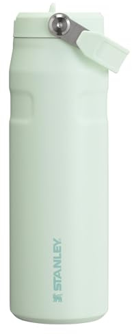 STANLEY IceFlow 2.0 24oz Flip Water Bottle - Built-in Straw with Bigger Opening, Lightweight and Leak Resistant, Insulated Stainless Steel, BPA Free, Fog