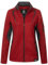 Rock Creek Damen Jacke Fleecejacke Übergangsjacke Windbreaker Fleece Jacken Outdoorjacke Stehkragen Damenjacke Melange Fleecejacke Sweatjacke Pullover D-505 Rot 3XL