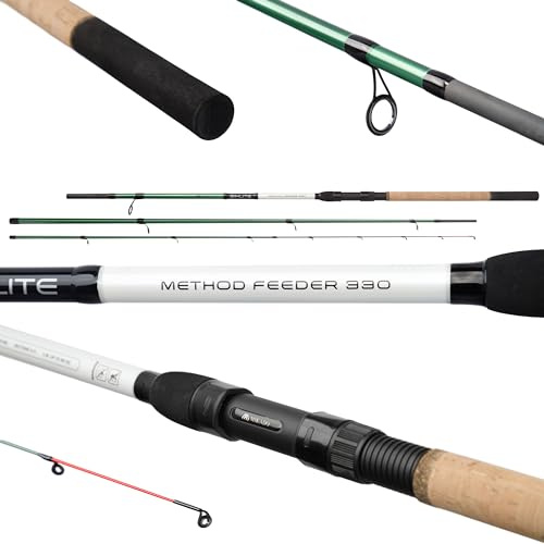 MIKADO BIXLITE Method Feeder Canne à pêche au feeder 3,60 m / 241 g/poids inférieur à 80 g