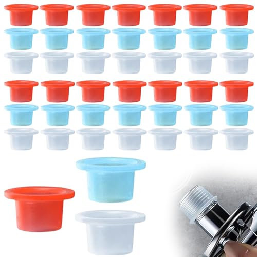 GUTERTOP 45 Stück Silikon Wasserhahn Dichtung, Silikondichtung, Silikon Rohmaterial Gürtel für Dreieckventile von Wasserhähnen
