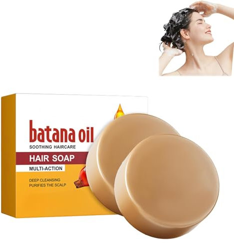 2 * 100g Shampoo Bar, Batana Oil Saponetta Allo Shampoo All'olio Di Batana, per Migliorare La Salute Del Cuoio Capelluto, Anti Perdita dei Capelli e Ripara i Capelli Danneggiati soap-8