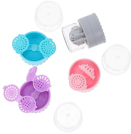 HOUDERCO 4piezas Limpiador Manual para Lentes De Contacto Estuche De Limpieza Rotatorio para Uso Familiar y Viajes