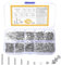 700 Pcs M2 Vis Boulons et Écrous et Rondelles Set, Vis à Tête Fraisée à Six Pans Creux, Boulons Visser à Creuse Hexagonale, Visser à Tête Plate en Acier Inoxydable Assortiment Kit