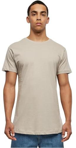 Urban Classics Herren Geformtes langes T-Shirt, Cloud, XS