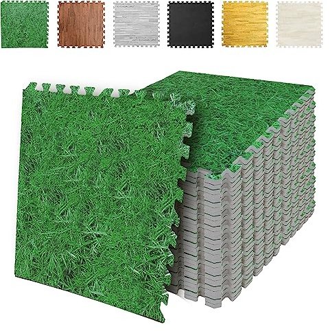 SG Traders (1.2cm) Eva Foam Mats Interlocking Gym Flooring Puzzle Exercise Mats Non-Slip Rubber Cushion Floor Tiles Interlocking Eva Mat Gym Workout Tiles (60x60cm) 24 x 24