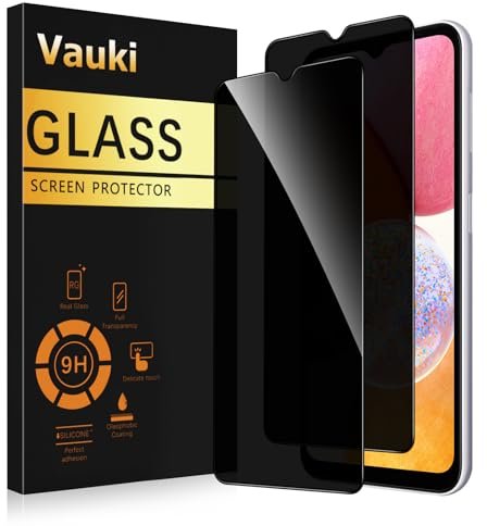 Vauki Sichtschutz Schutzfolie für Samsung Galaxy A15 5G/4G Schutzglas 2 Stück,9H Härte Privacy Displayschutzfolie,Privatsphäre Anti-Spy Bläschenfrei Kratzfest Blickschutzfolie für Samsung Galaxy A15