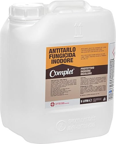 inferramenta ANTITARLO FUNGICIDA | CONFEZIONE DI ANTITARLO DA 1 LITRO O 5 LITRI | ANTITARLO INODORE E PROTETTIVO | (5 Litri)