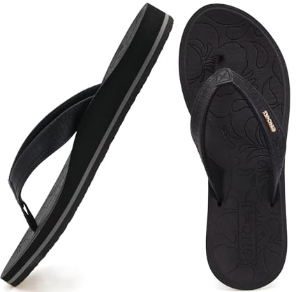 ONCAI Mujer Sandalias de dedo sandalias con soporte para el deportivos pantuflas con suela de espuma para Yoga zapatillas de playa con arco para soportar suelas ligeras Eva Talla 36-43 EU