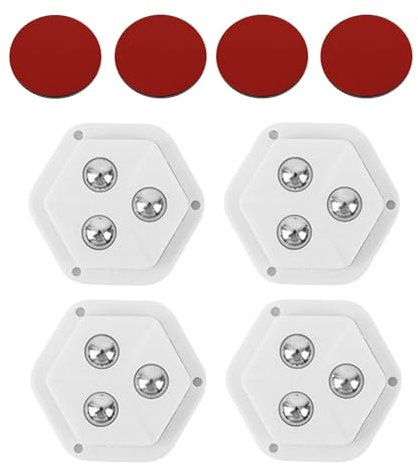 Juego de 4 ruedas adhesivas para aparatos – Juego de 4 ruedas en forma de A – Rodillo con rueda giratoria lisa – Ruedas giratorias para muebles rotación de 360 grados para contenedor de basura –