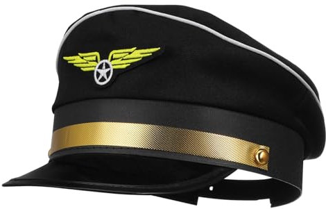 Garneck Pilotenmütze Für – Verstellbare Kapitänsmütze Für Kostüm - Cosplay Und Themenpartys – Ideal Für Kleine Piloten Und Kapitäne - Perfekte Ergänzung Für Halloween Und Rollenspiele