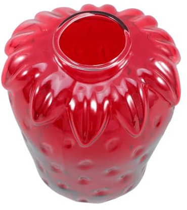 Abaodam Jarrón De Fresa De Jarrón Hidropónico para Brotes Decoración Moderna para Cocina Hogar Obsequio para Mujeres Cumpleaños Inauguración De Casa