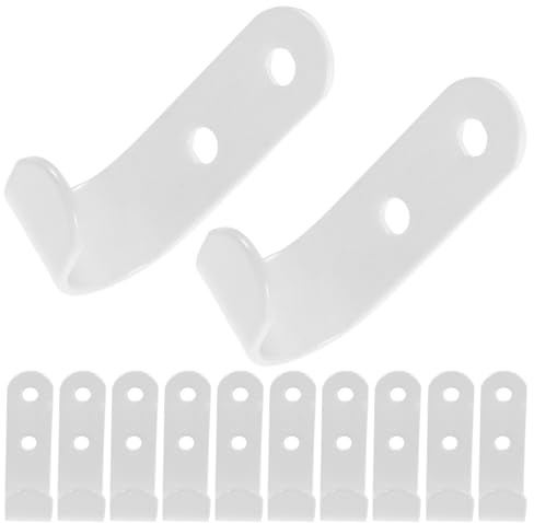 GARVALON Heavy Duty Trailer Tarp Hooks Set with Clamps Tarpaulin Fasteners for Canopy and Awning Support Truck and Rv Awning Fastener Clips for Outdoor Camping and Transport