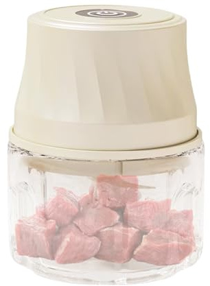 Tritatore Mini Per Aglio - 350ml Con Processore A Fibbia Di Sicurezza - Tritatore Alimentare Elettrico Robot Da Cucina,Per Purea Verdura Carne Frutta Cipolla Insalata Casa E Cucina Commerciale Ristora
