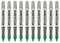 uni-ball Eye UB-157 Tintenroller, 0,7 mm Spitze, Grün, 10 Stück