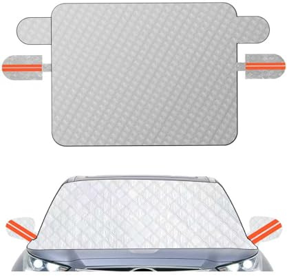 Xibao Parasole Auto,Parasole Auto Parabrezza,Coperture Pieghevoli Impermeabili Del Parabrezza per Il Furgone Dell'automobile,Adatto a Tutte le Auto,SUV e la Maggior Parte dei Modelli (260x116cm)