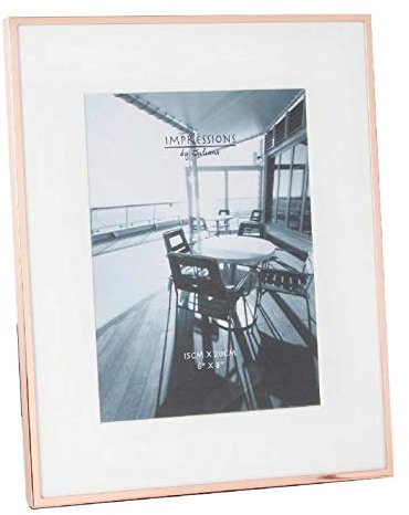 Juliana Unisex Impressions Copper Plated Photo Frame 6x8 - Rose Gold