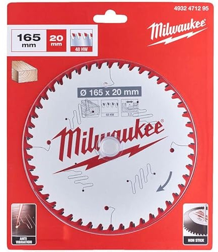 MILWAUKEE 4932471295 Universal Saw Blade 48 Teeth 2.2 x 165 mm