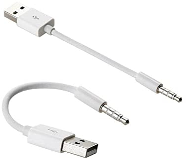 Mr. Gadget's Solutions Câble de synchronisation de données USB vers prise audio 3,5 mm pour iPod Shuffle 1ère génération, 2ème génération