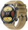GaWear Smartwatch Herren mit Telefonfunktion,1,39 Zoll 360 * 360HD,Fitnessuhr Herren Musiksteuerung, Herzfrequenz,Schrittzähler,Kalorien, usw.Fitness Tracker für Männer ios Android(Khaki)