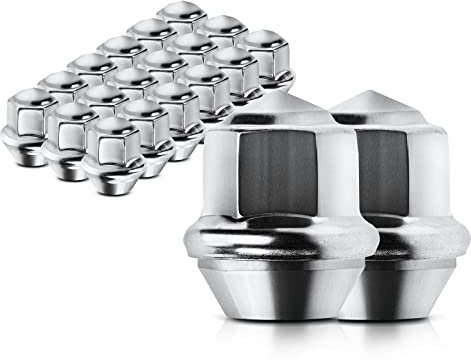 Frankberg 20x Radmutterfür Vorne Hinten Kompatibel mit B-Max 2012-Heute C-Max II 2012-2019 Ecosport 2013-Heute Fiesta 2008-Heute Focus 2012-Heute Ranger 2011-Heute