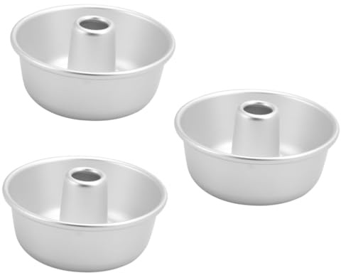 BESTonZON 3 St Donut Maker Pan Bagelform Munkbakpanna Ringmunk Aluminium Tårta Munkform Bagel Maker Form Rund Tårta Metallbakning Bakverksmaterial Munkpanna i Metall Munk Tårta Runda Mousse