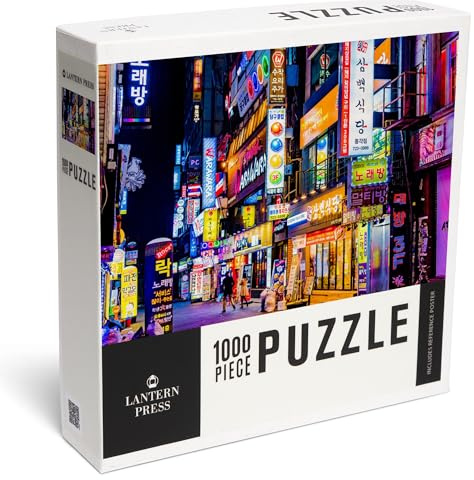 Lantern Press Seoul South Korea Puzzle, 1000 Pieces for Adults