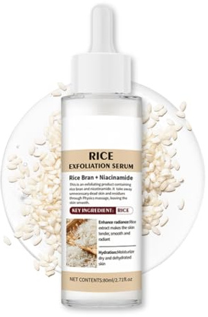 Peel Shot Glow Rice Ampoule Duo - Exfoliant White & Black Rice Ampoule - Weiße & Schwarze Reis Peeling Gesicht - Reis Peeling Serum Mitesserentferner Porenreinigung, Feuchtigkeits (white rice)