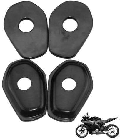 DCYQAIN 4Pcs Motorcycle Turn Signal Indicator Adapter Spacers, Black ABS Indicator Mount Spacers Compatible with Suzuki GSX650F GSXR600/750/1000 DL650 DL1000 SV650 Motorbike Accessories