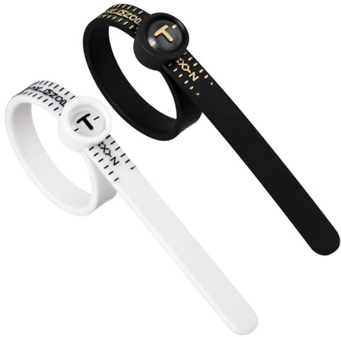 UK A-Z Standard Ring Sizer with Upgraded Accurate Built-in Magnifying Glass Finger Size Measuring Tool Belt Gauge Set Jewelry Sizing Tool for Men Women