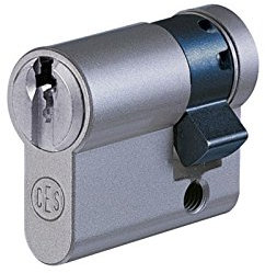CES UDM demi-cylindre | 30/10 | cylindre de porte profilé avec haute protection anti-copie et anti-perçage | brevet jusqu’en 2031 | 10 clés & carte de sécurité | fermeture individuelle