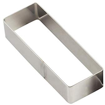 Rectangular Cake Molds,Stainless Steel Cake Mousse Ring Rectangle Cookie Cutter Mousse Cake Cutter Ring Mold for Home Kitchen